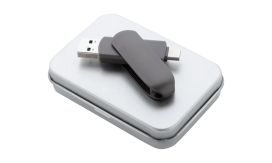 Gigax, unitate flash USB OTG, gri închis