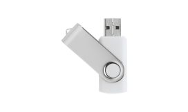 TwistDrive, unitate flash USB, alb