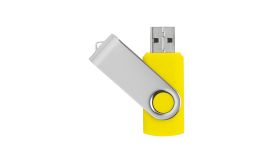 TwistDrive, unitate flash USB, galben