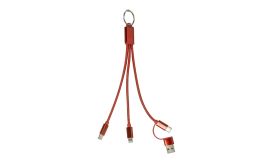 Rafob, breloc cu cablu de încărcare USB, roșu