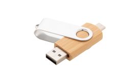 BooSpin, unitate flash USB OTG, natural