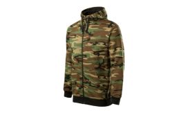 Camo Zipper, Hanorac pentru bărbaţi,  camuflaj maro