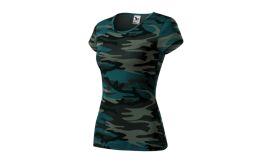 Camo Pure, Tricou pentru damă, camouflage petrol