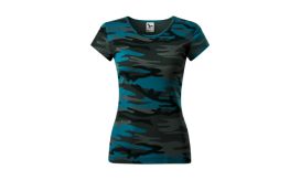 Camo Pure, Tricou pentru damă, camouflage petrol