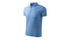 Pique Polo Free, Tricou polo pentru bărbaţi, albastru deschis