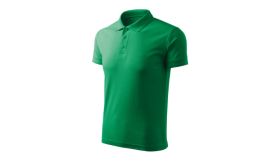 Pique Polo Free, Tricou polo pentru bărbaţi, verde mediu