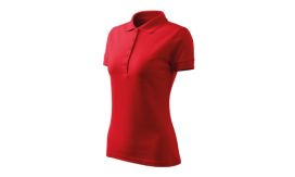 Pique Polo Free, Tricou polo pentru damă, roşu