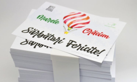 Felicitare A5 tipărită color