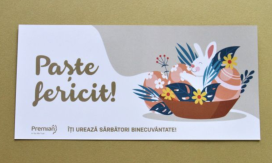 Felicitare 1/3 din A4 tipărită color