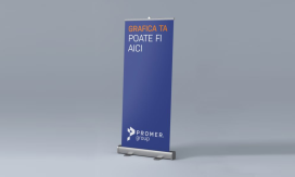 Roll-up banner, format 85 x 200 cm