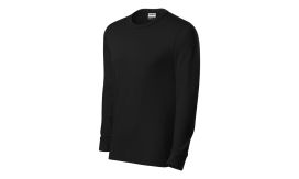 Resist LS, Tricou unisex, negru 01 (brand label)