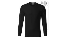 Resist LS, Tricou unisex, negru 01 (brand label)