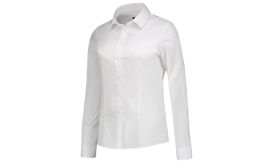 Fitted Stretch Blouse, Cămaşă pentru damă, alb