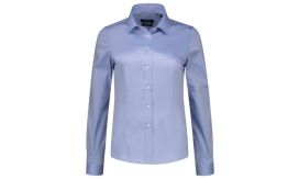 Fitted Stretch Blouse, Cămaşă pentru damă, blue