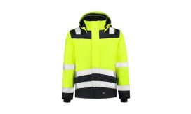 Midi Parka High Vis Bicolor, Jachetă de lucru unisex, galben reflectorizat