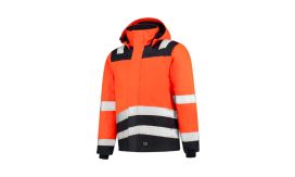 Midi Parka High Vis Bicolor, Jachetă de lucru unisex, portocaliu reflectorizant