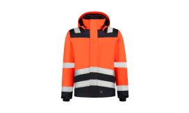 Midi Parka High Vis Bicolor, Jachetă de lucru unisex, portocaliu reflectorizant