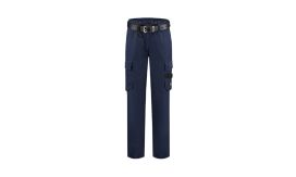 Work Pants Twill Women, Pantaloni de lucru pentru damă, albastru marin