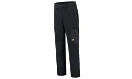Work Trousers 4-way Stretch, Pantaloni de lucru unisex, negru