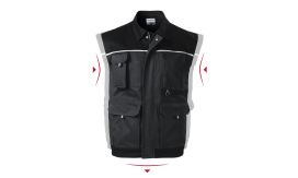 Woody, Vestă de lucru pentru bărbaţi, ebony gray