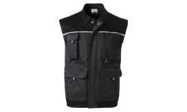 Woody, Vestă de lucru pentru bărbaţi, ebony gray