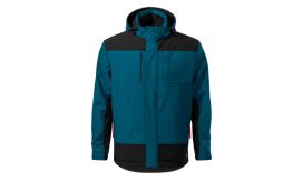 Vertex, Jachetă softshell de iarnă pentru bărbaţi, albastru petrol