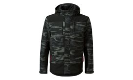 Vertex Camo, Jachetă softshell de iarnă pentru bărbaţi, camouflage dark gray