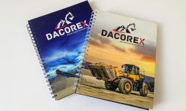 Agendă B5 nedatată cu interior personalizat alb-negru