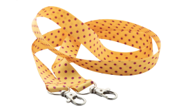 Subyard Double, lanyard personalizat cu sublimare, alb