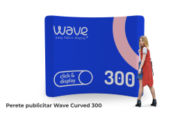 Perete publicitar Wave Curved