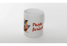 Cană albă simplă personalizată pe exterior