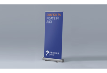 Roll-up banner, format 85 x 200 cm